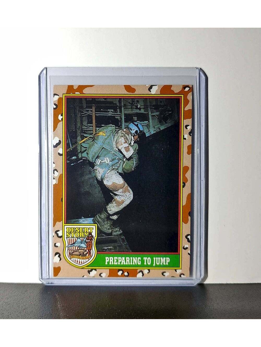 Preparing to Jump 1991 Topps Desert Storm #69 Card